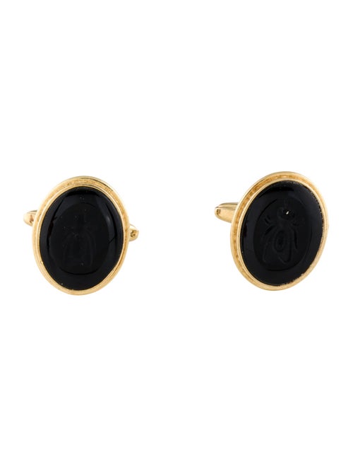 Tagliamonte Onyx Bee Intaglio Cufflinks