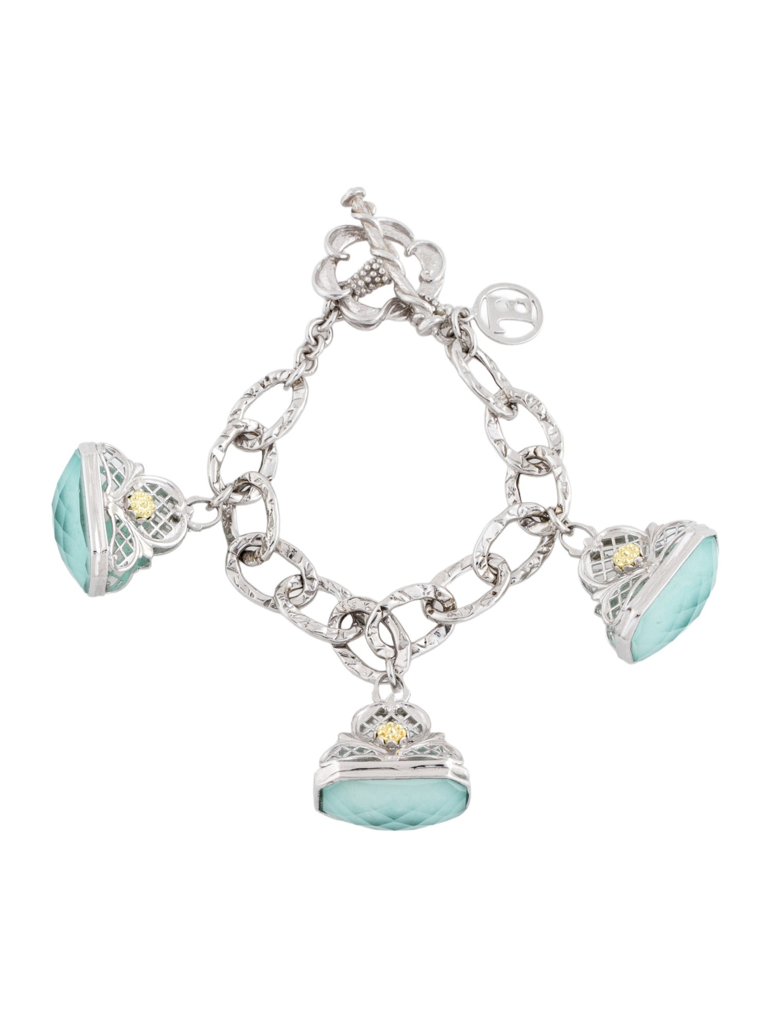 Tagliamonte Amazonite & Glass Doublet Charm Bracelet