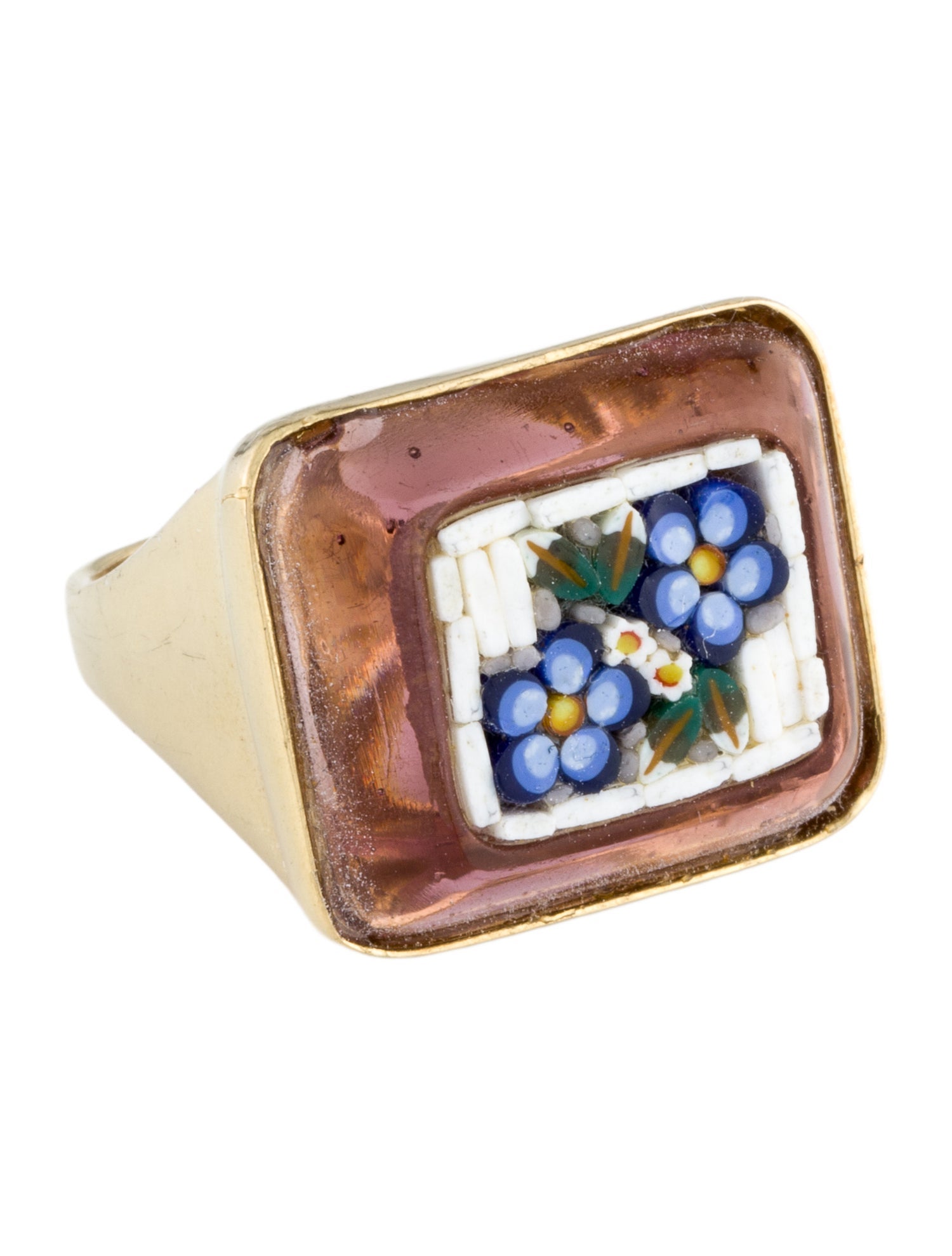 Tagliamonte Micro-Mosaic Cocktail Ring