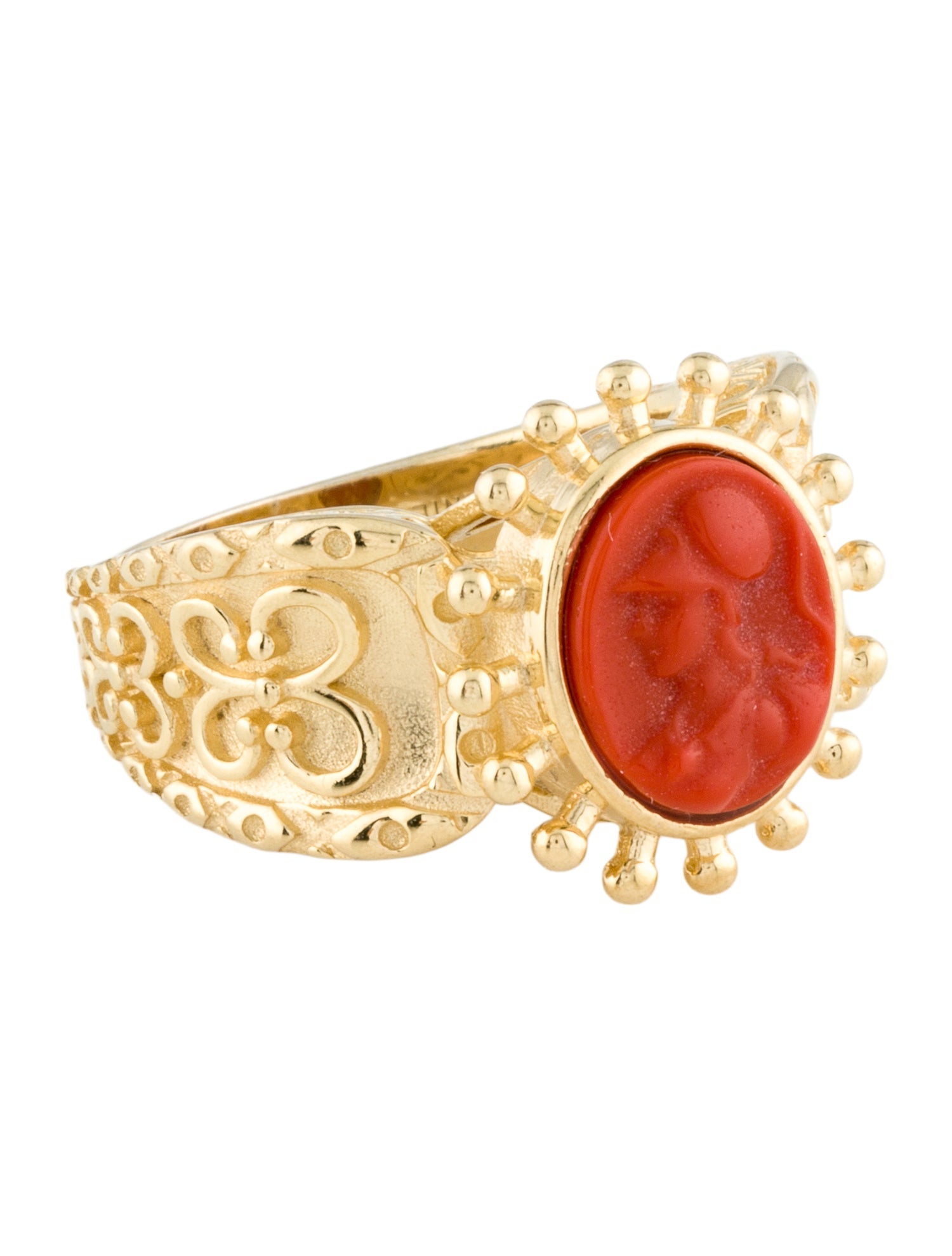 Tagliamonte Venetian Cameo Cocktail Ring