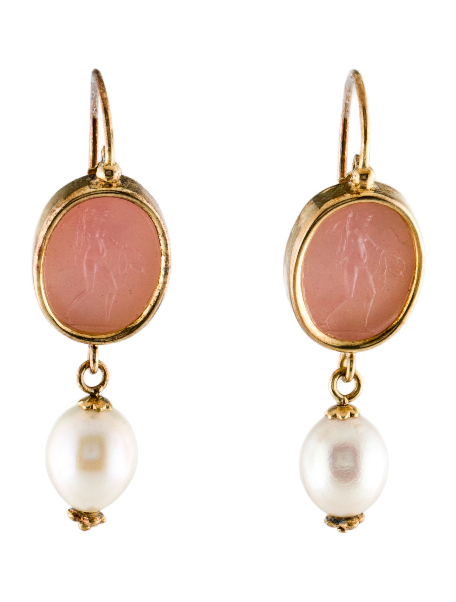 Tagliamonte Pearl, Mother of Pearl & Glass Drop Earrings