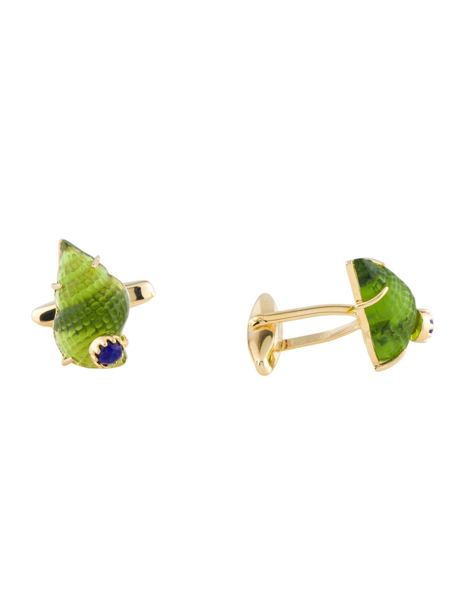 Tagliamonte Venetian Glass & Lapis Lazuli Conch Shell Cufflinks