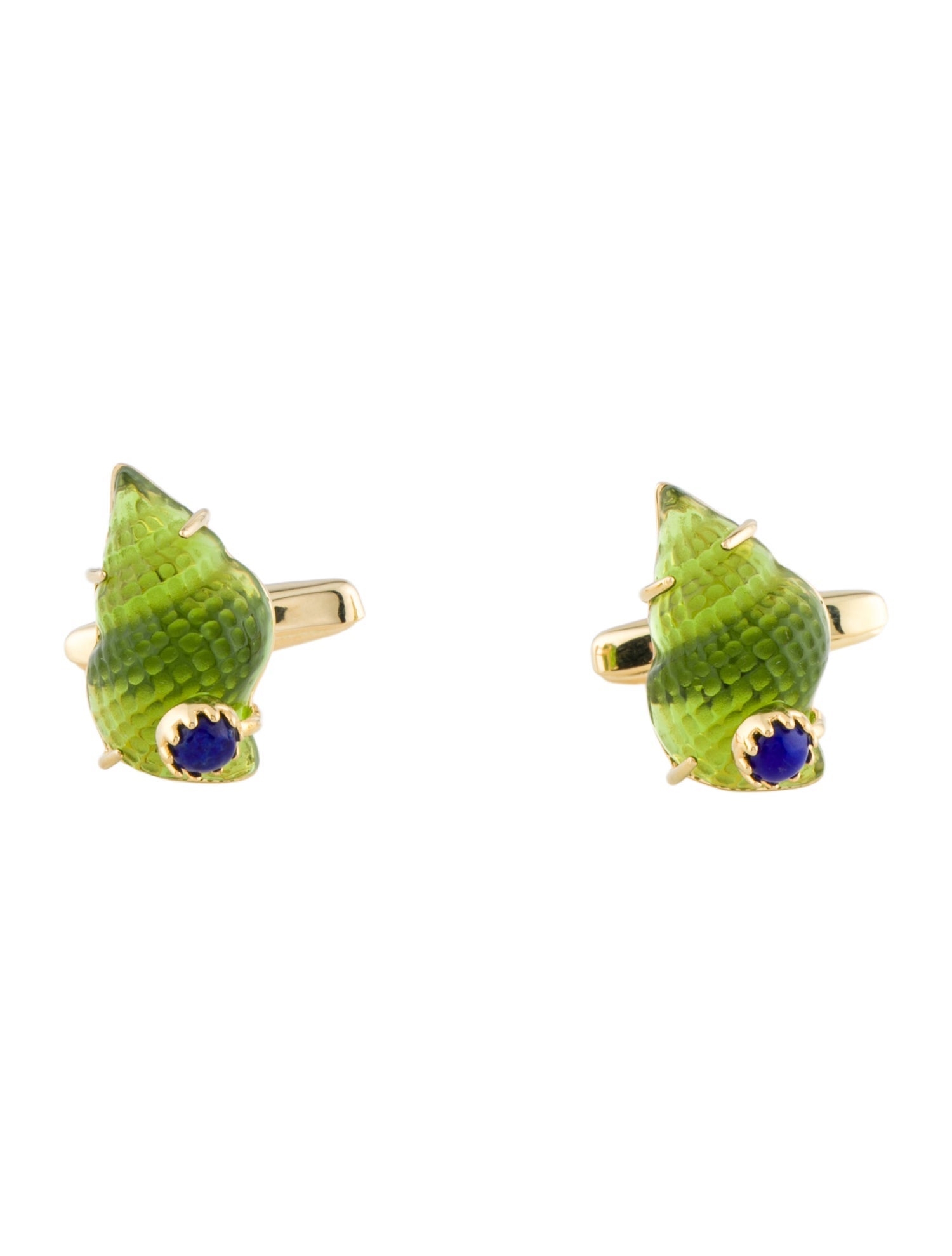 Tagliamonte Venetian Glass & Lapis Lazuli Conch Shell Cufflinks