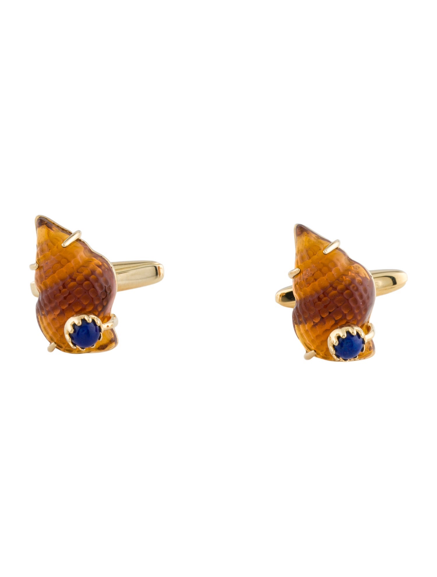 Tagliamonte Venetian Glass & Lapis Lazuli Conch Shell Cufflinks