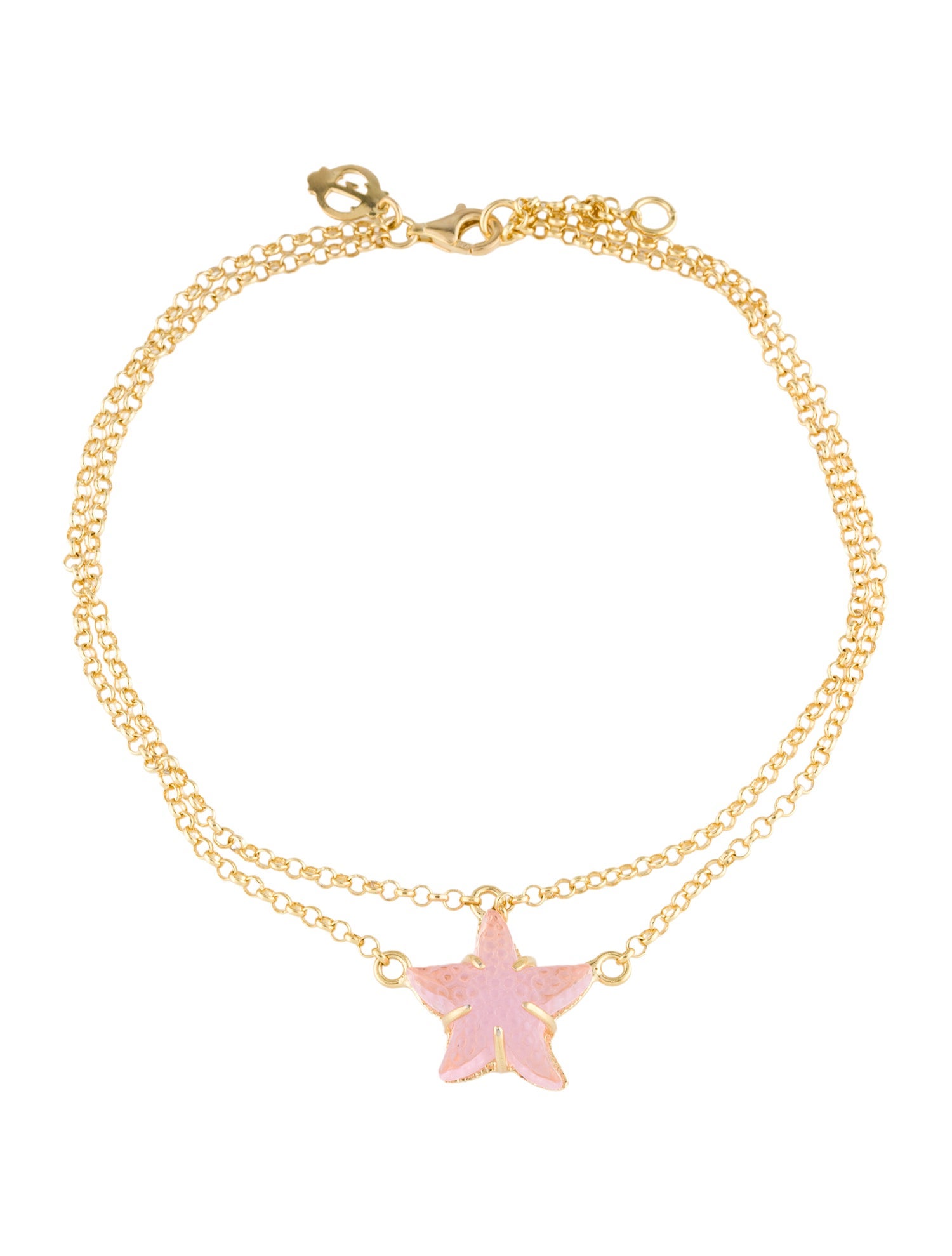 Tagliamonte Venetian Glass Cameo Starfish Anklet