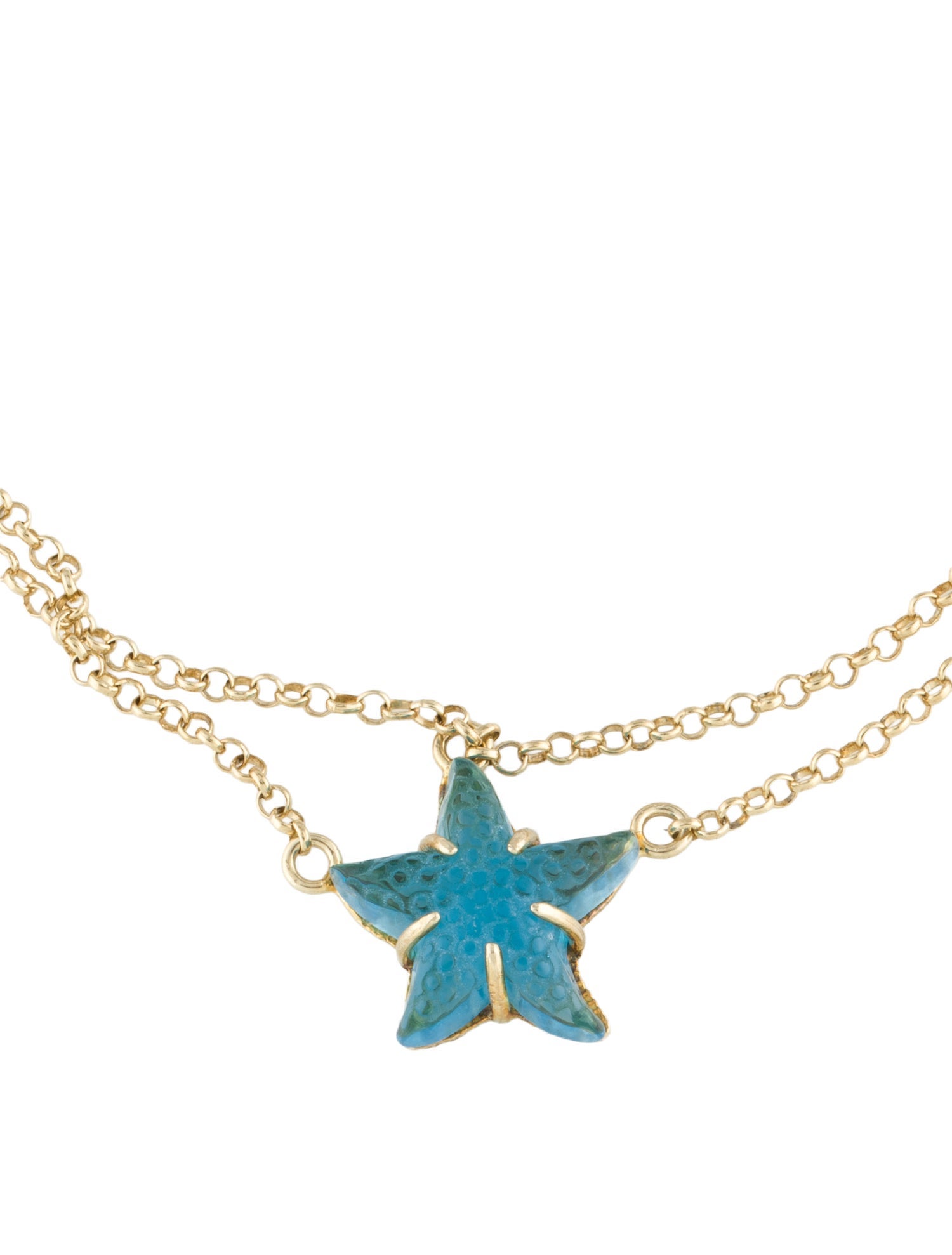 Tagliamonte Venetian Glass Starfish Anklet