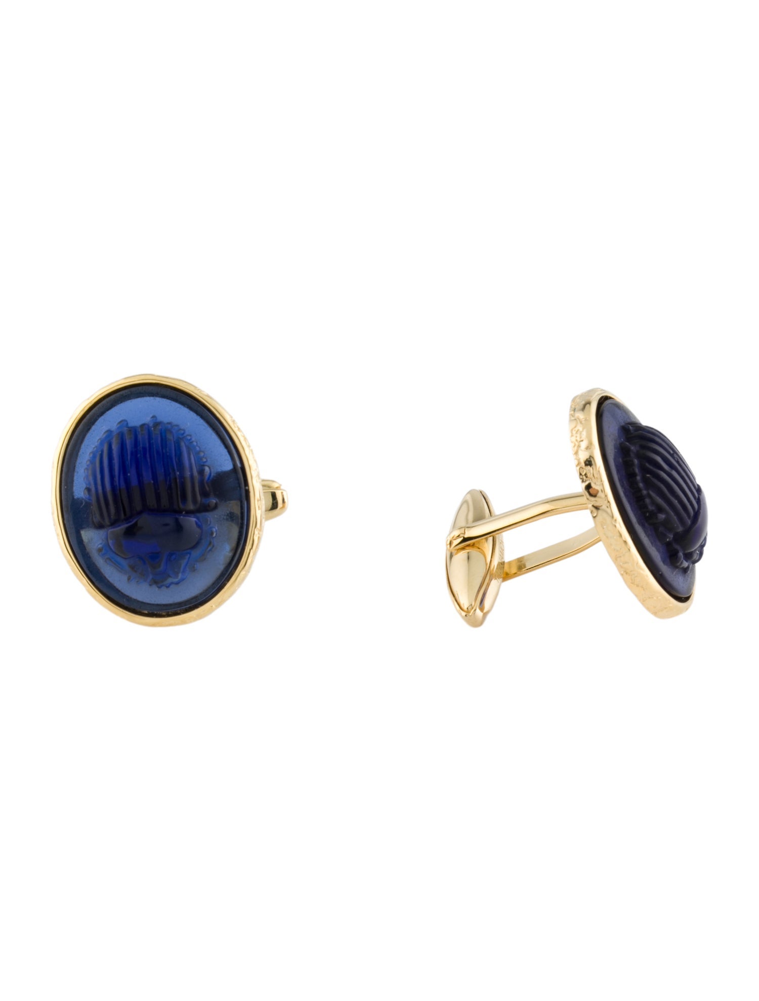 Tagliamonte Venetian Cameo Scarab Cufflinks