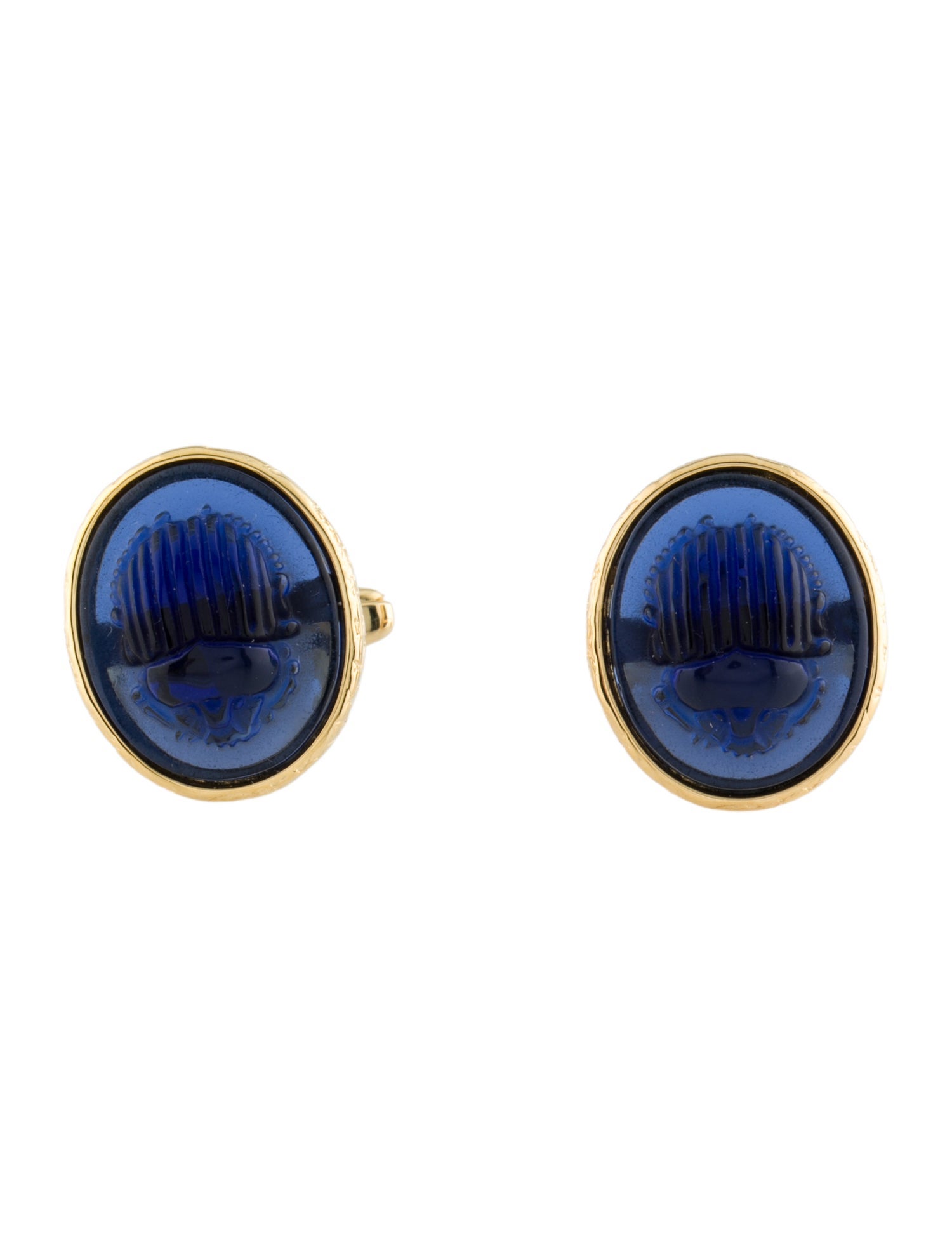 Tagliamonte Venetian Cameo Scarab Cufflinks
