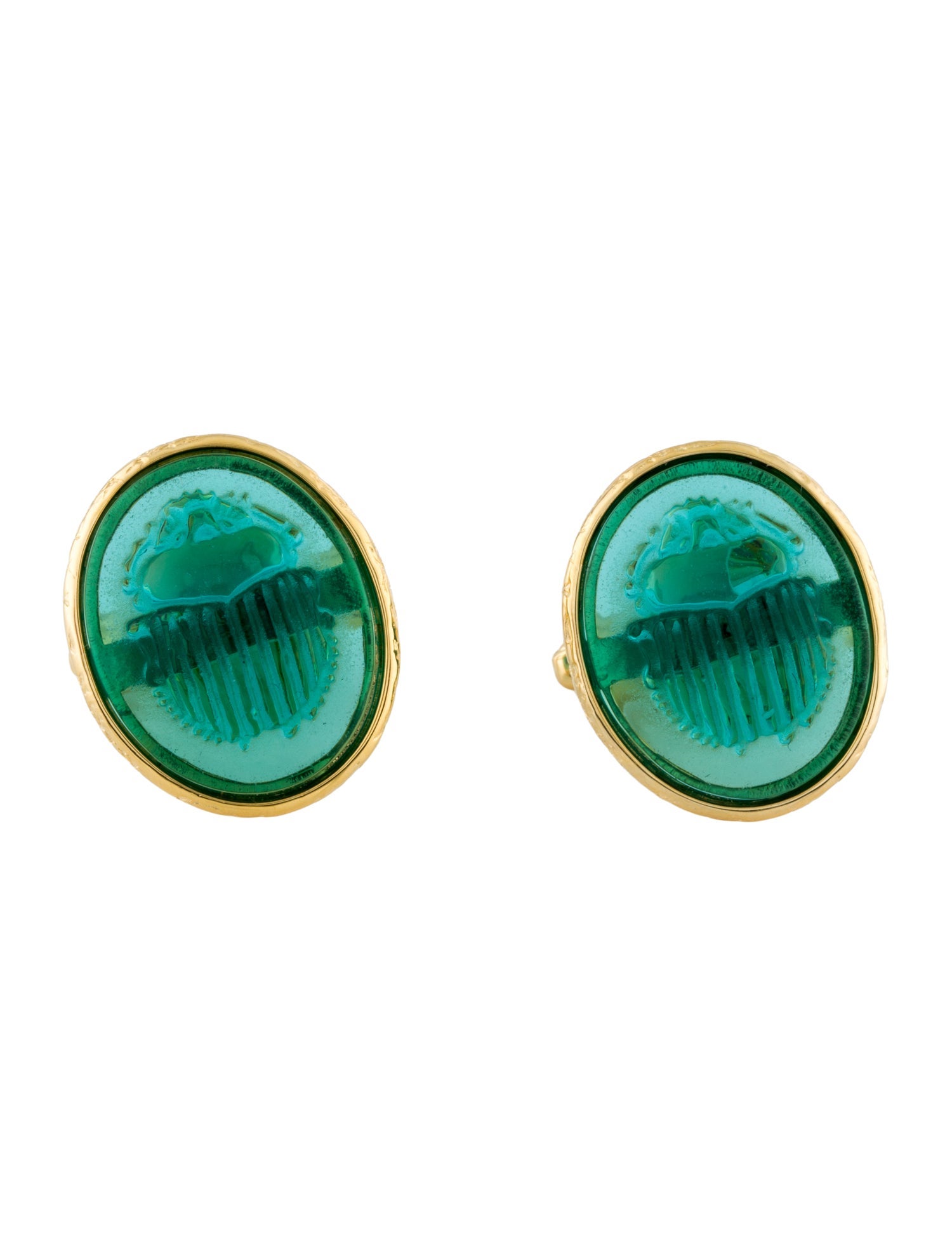 Tagliamonte Venetian Cameo Scarab Cufflinks