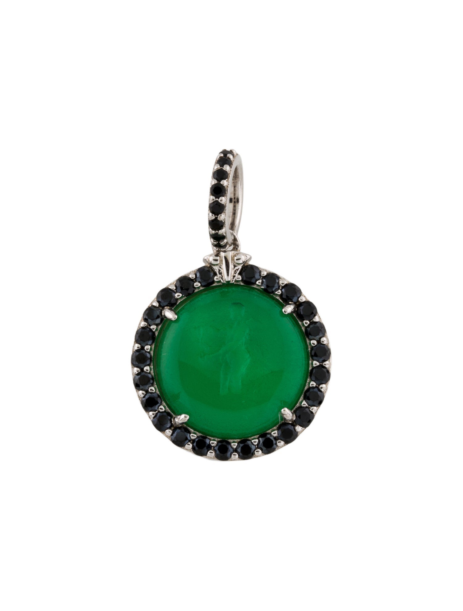 Tagliamonte Spinel & Glass Intaglio Pendant