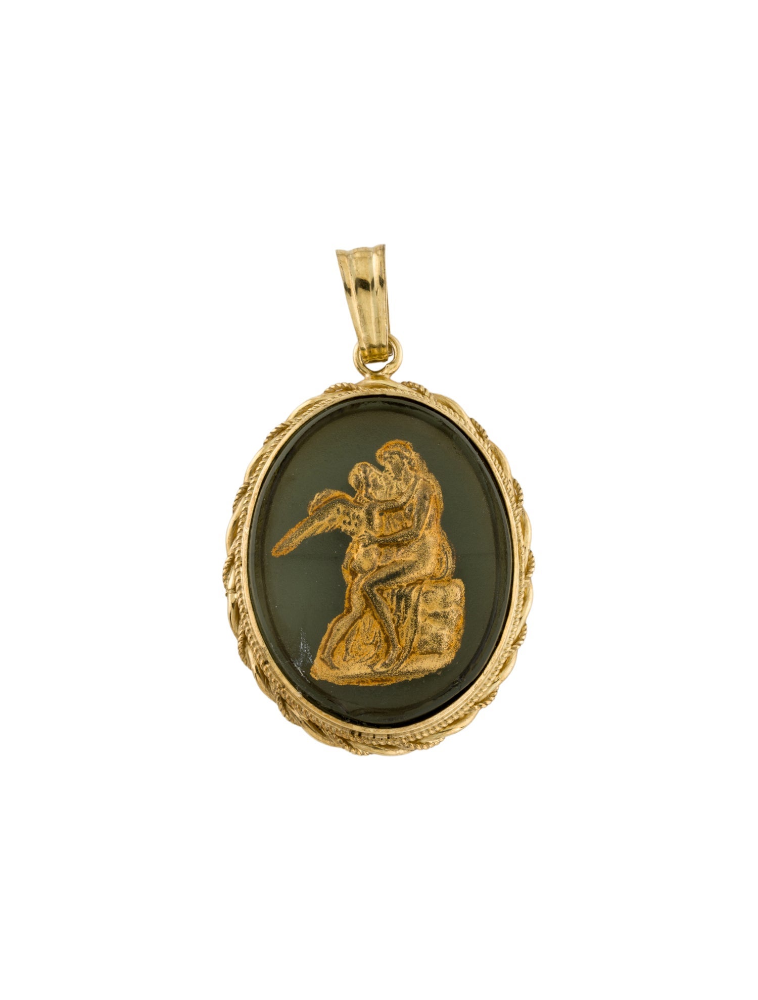 Tagliamonte Intaglio Cupid & Psyche Pendant