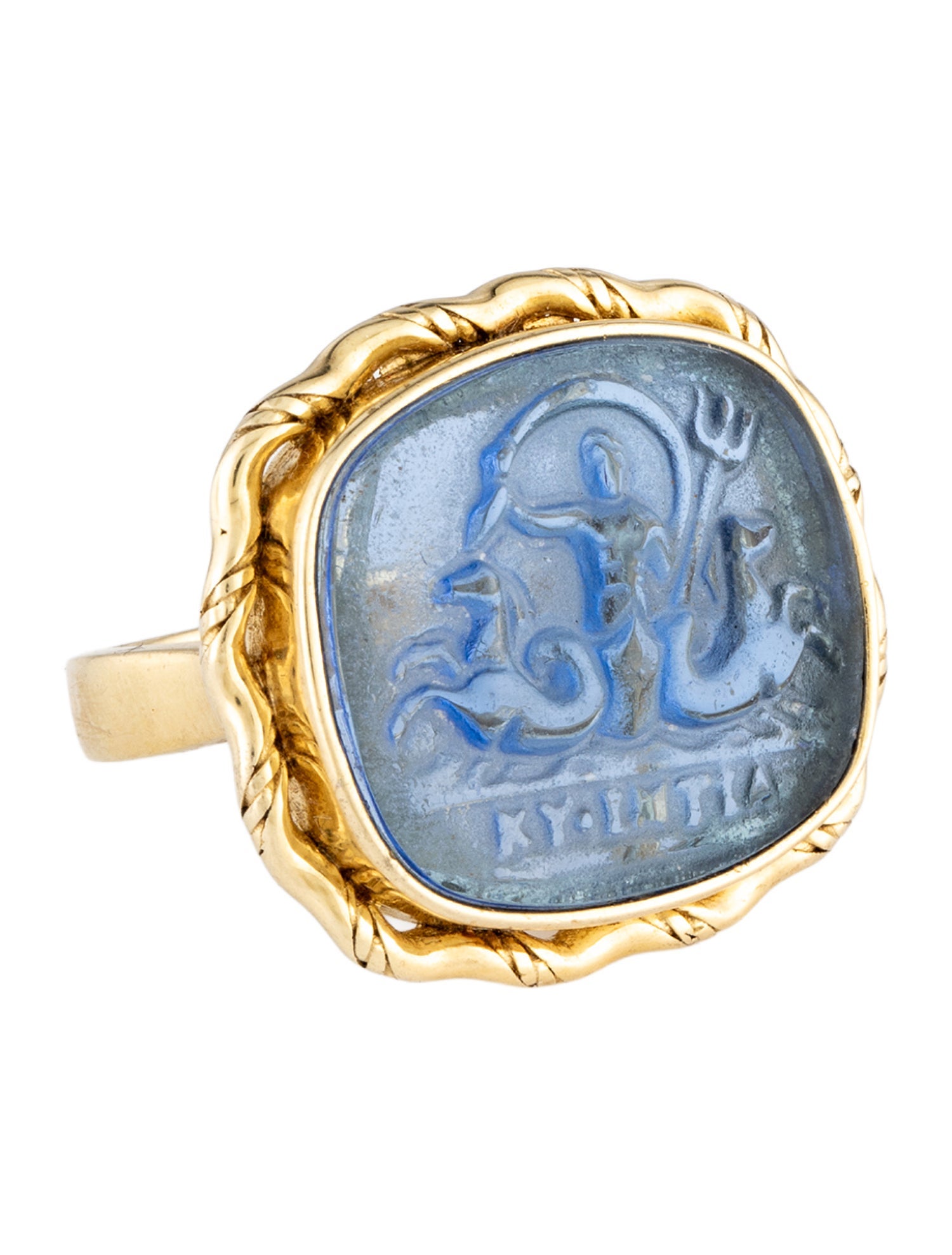 Tagliamonte Venetian Cameo Neptune Ring