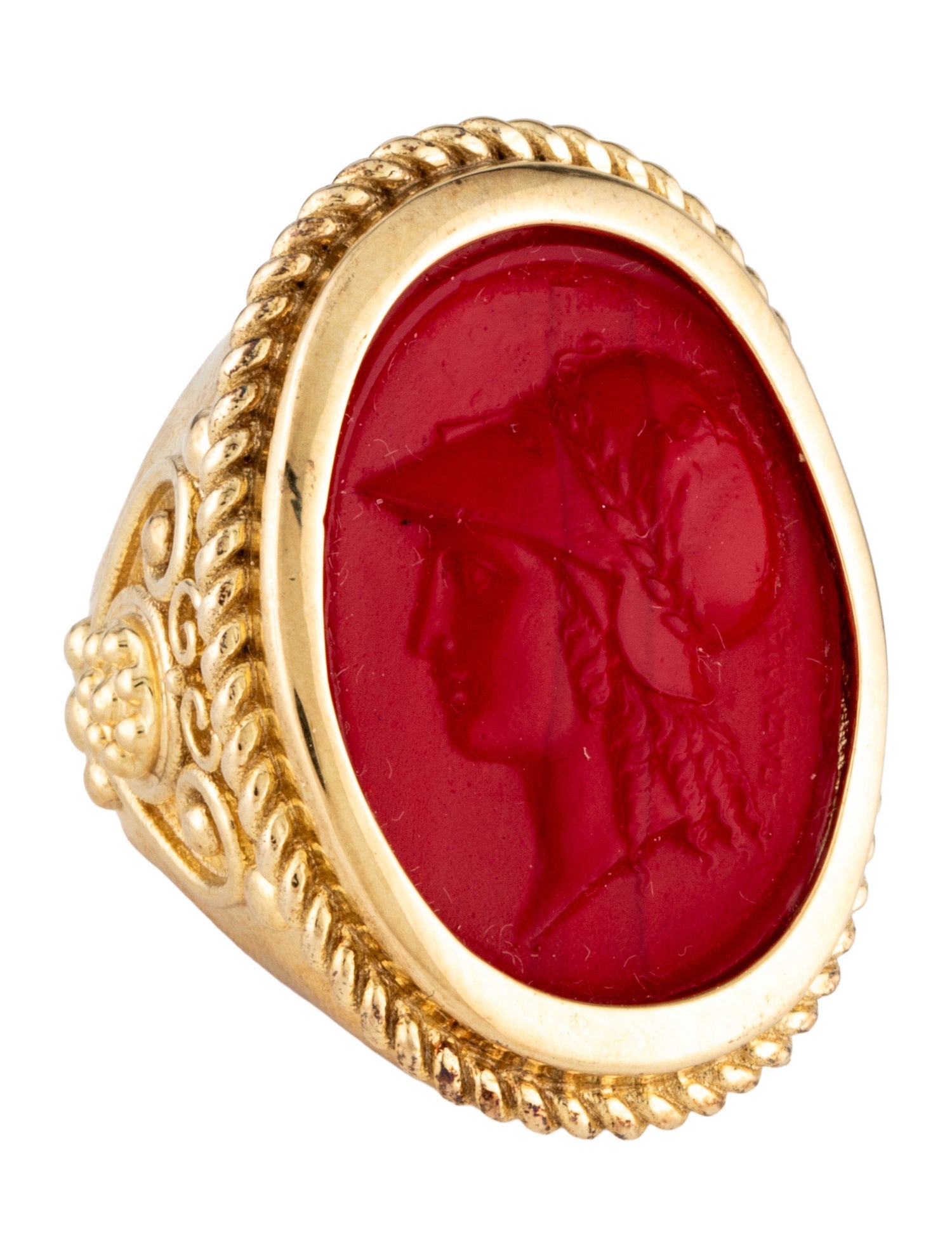 Tagliamonte Venetian Cameo Athena Cocktail Ring