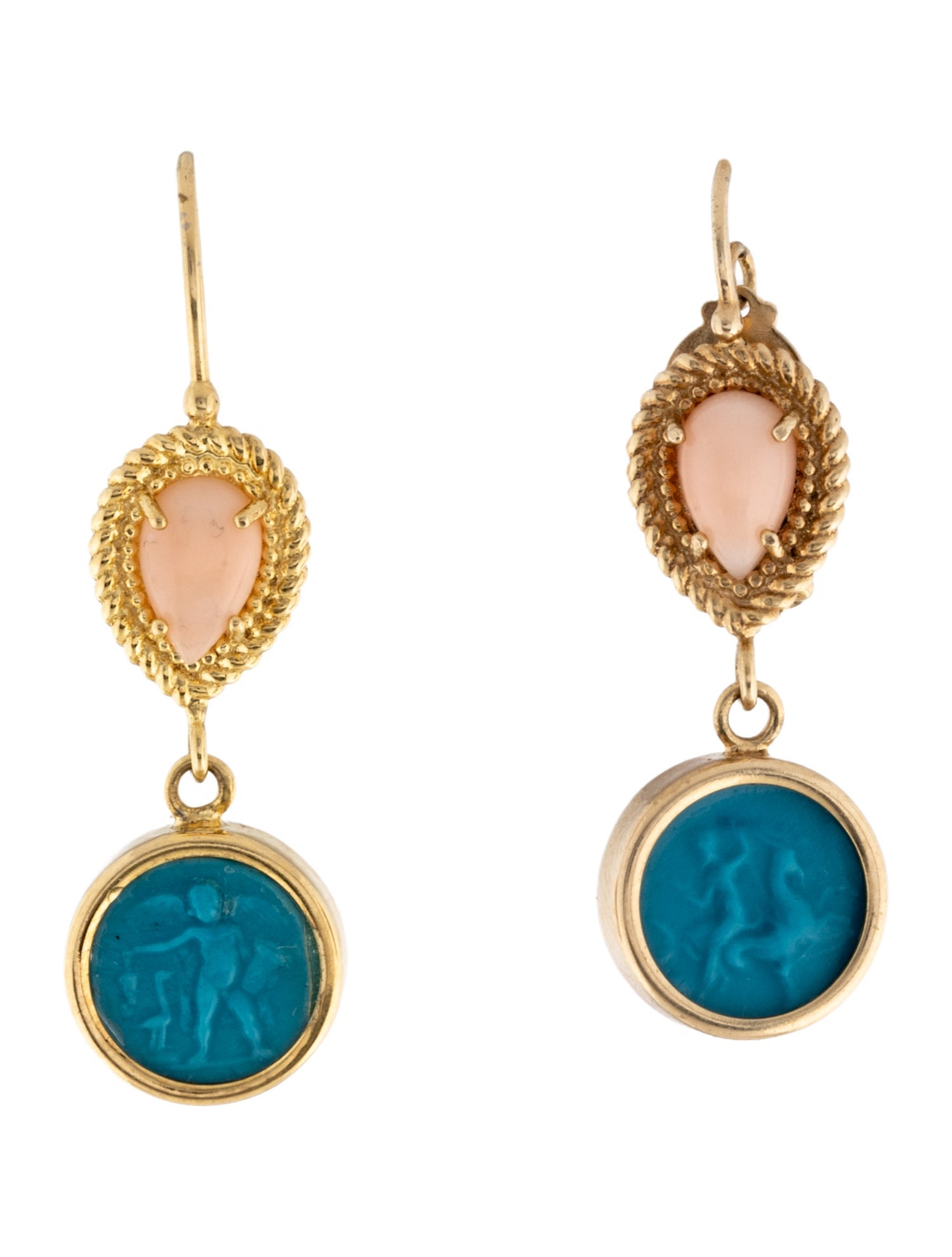 Tagliamonte Venetian Cameo Drop Earrings