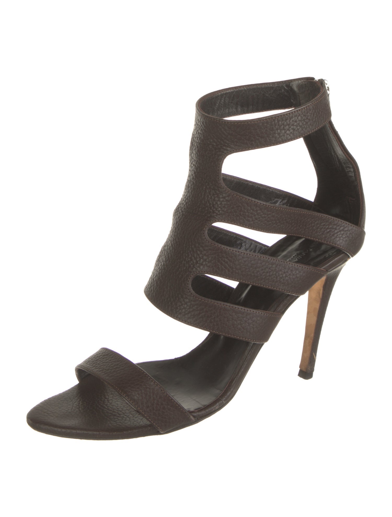 Tania Spinelli Leather Gladiator Sandals