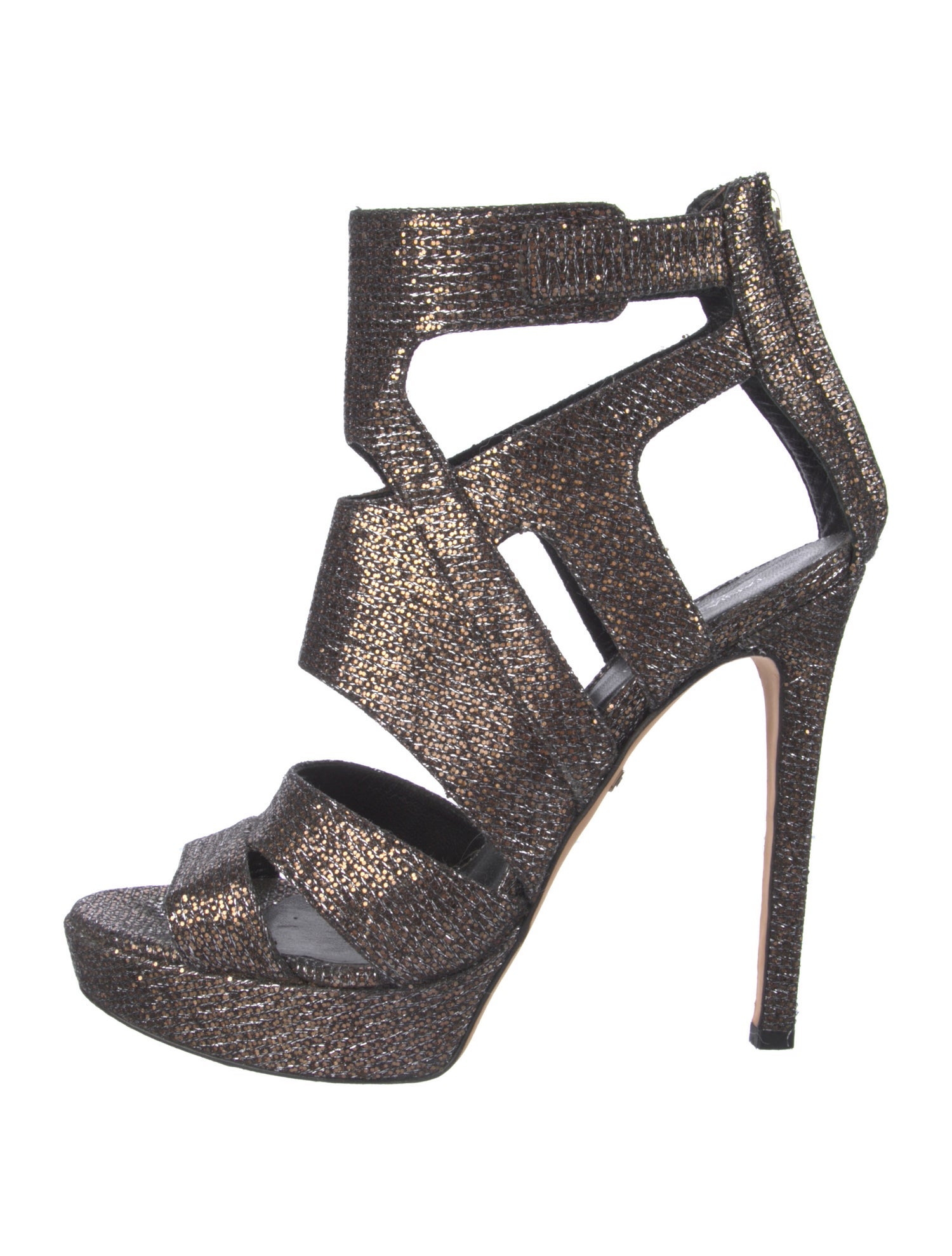 Tania Spinelli Glitter Glitter Accents Sandals