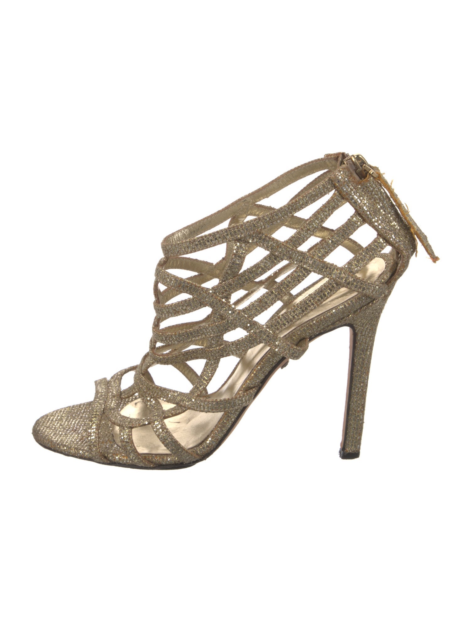 Tania Spinelli Glitter Gladiator Sandals