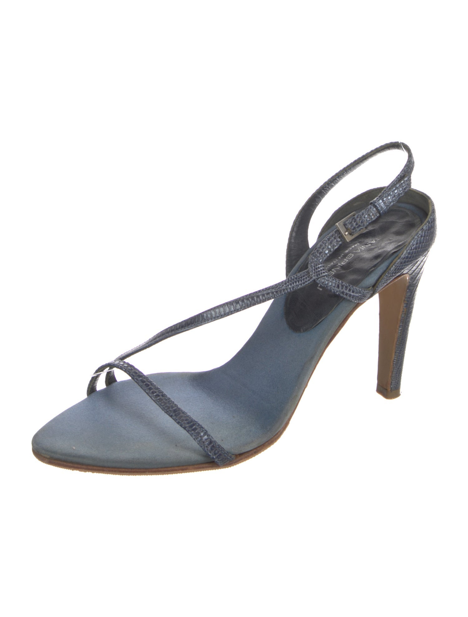 Tania Spinelli Leather Slingback Sandals