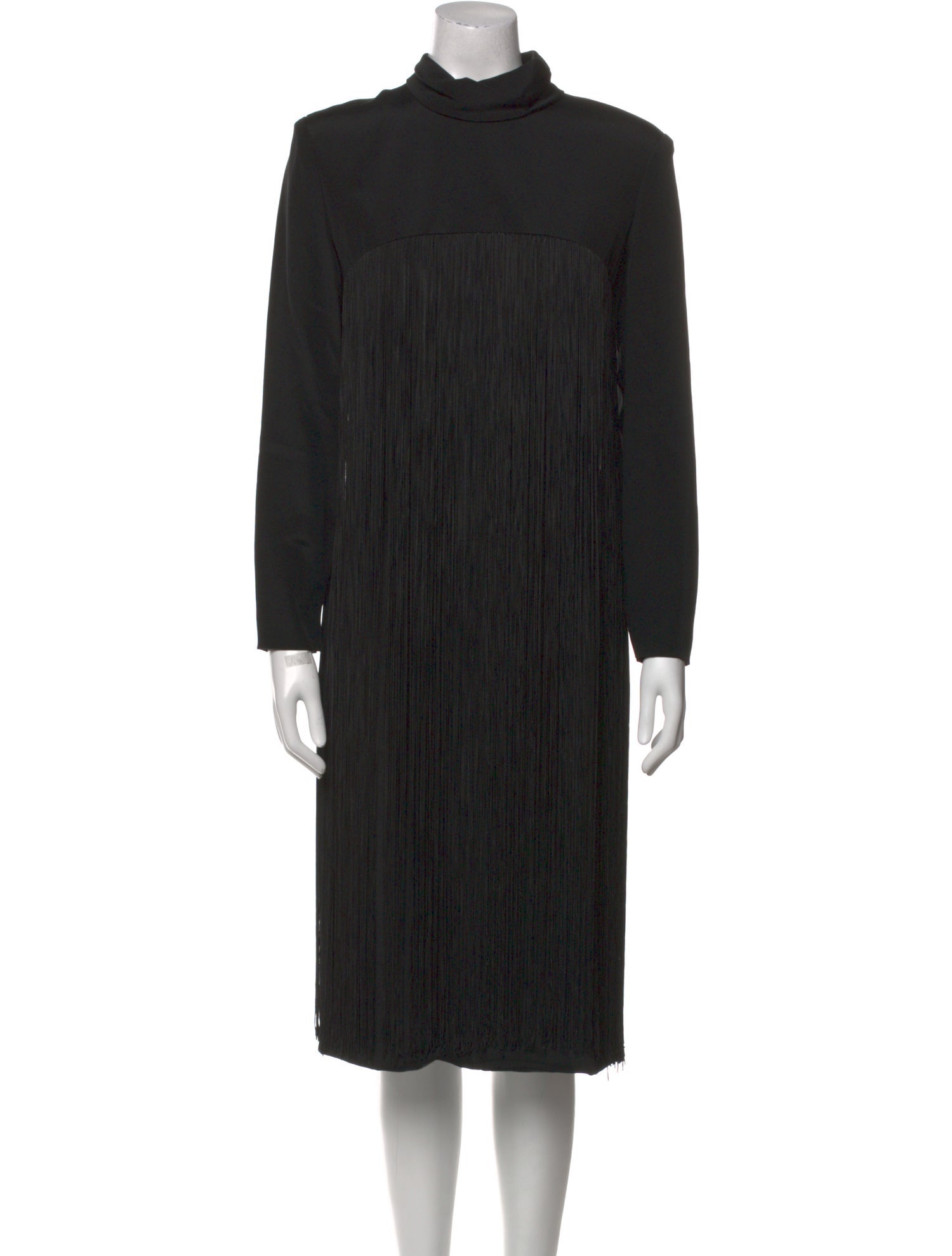 Travilla Turtleneck Midi Length Dress