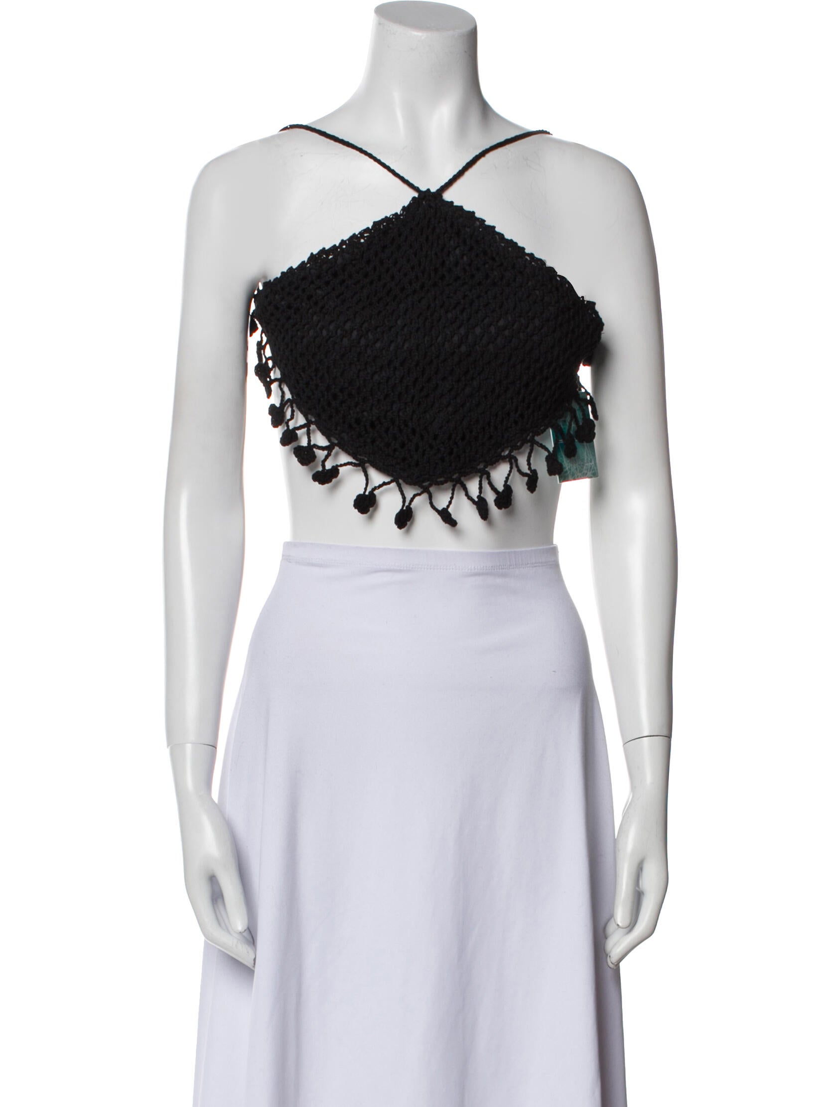 Travilla V-Neck Sleeveless Crop Top w/ Tags