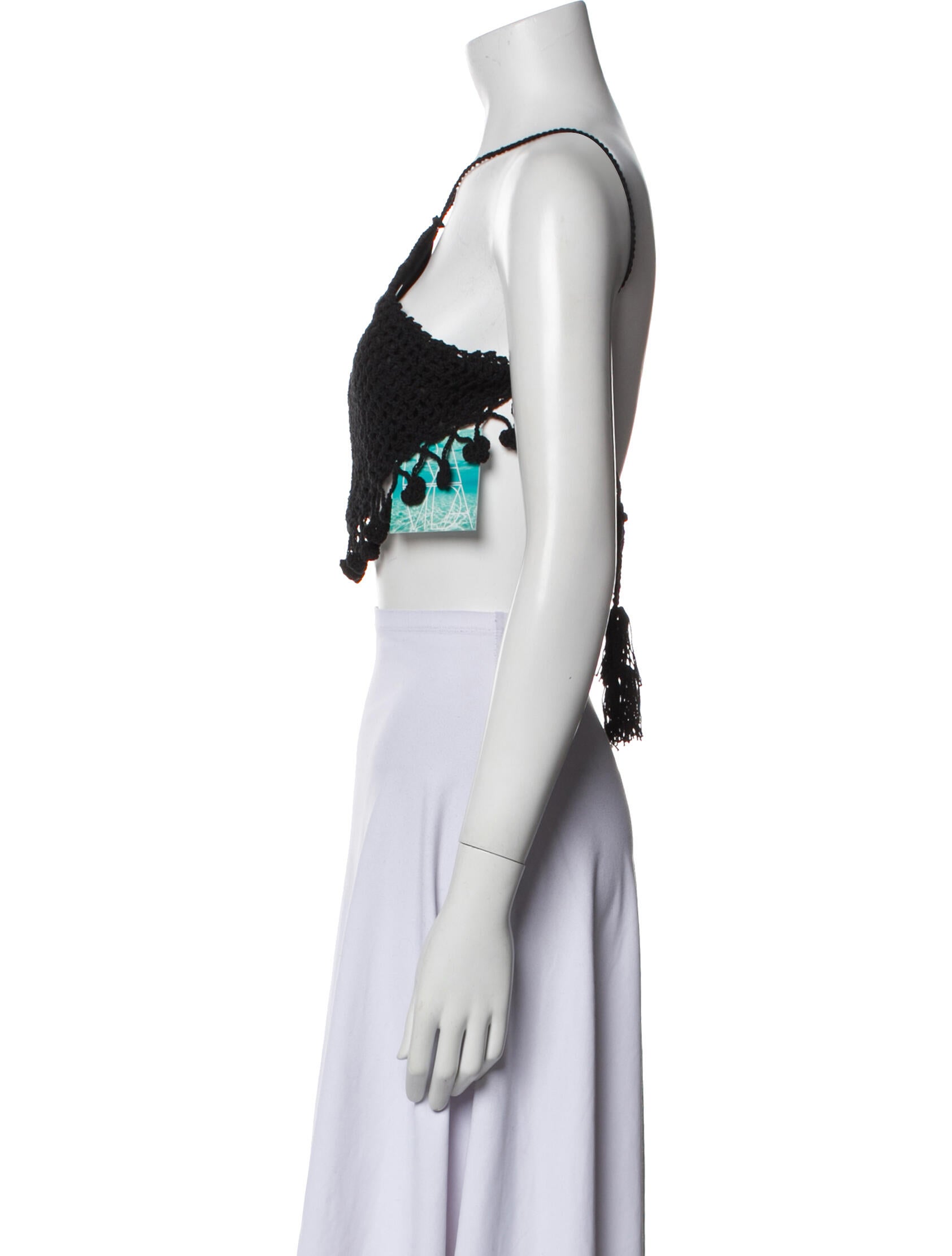 Travilla V-Neck Sleeveless Crop Top w/ Tags