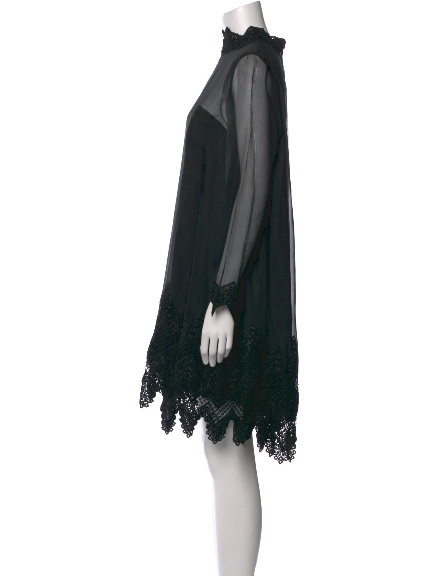 Travilla Mock Neck Mini Dress