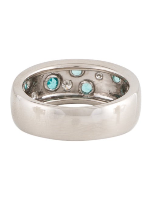 Tasaki Platinum Diamond & Tourmaline Band