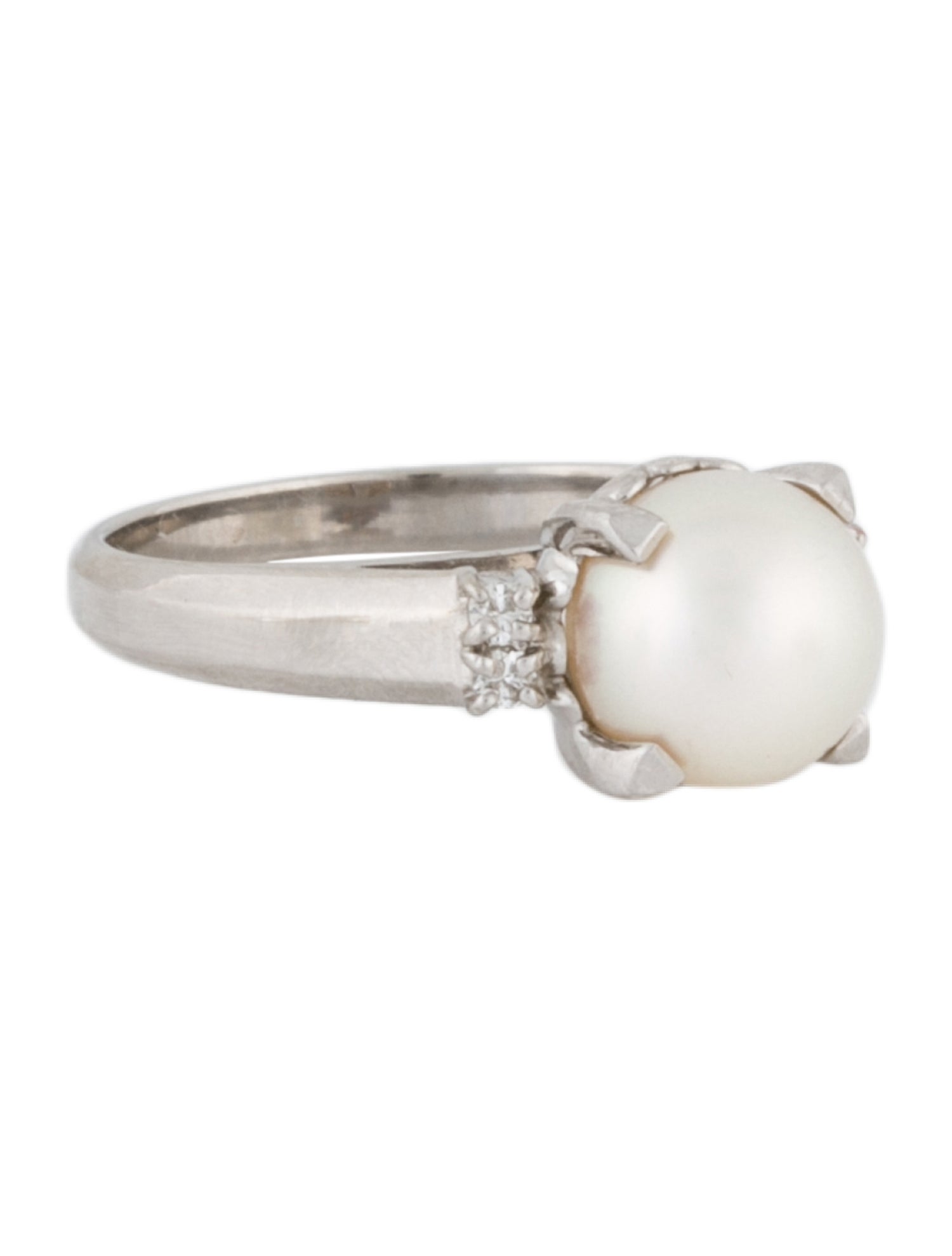Tasaki Platinum Pearl & Diamond Cocktail Ring