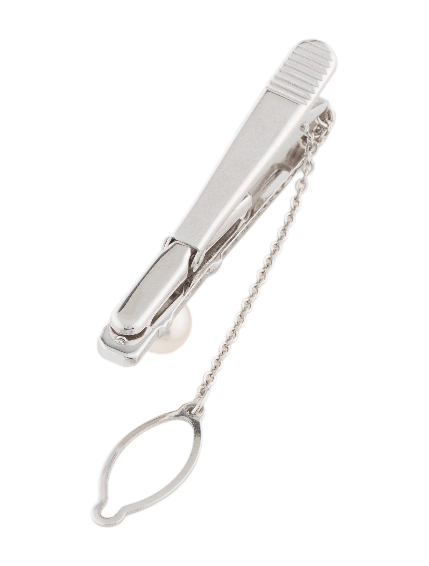 Tasaki Pearl Tie Clip