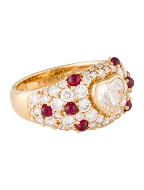Tasaki 18K Diamond & Ruby Band