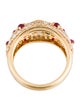 Tasaki 18K Diamond & Ruby Band