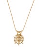 Tasaki 18K Diamond Spinning Wheel Pendant Necklace