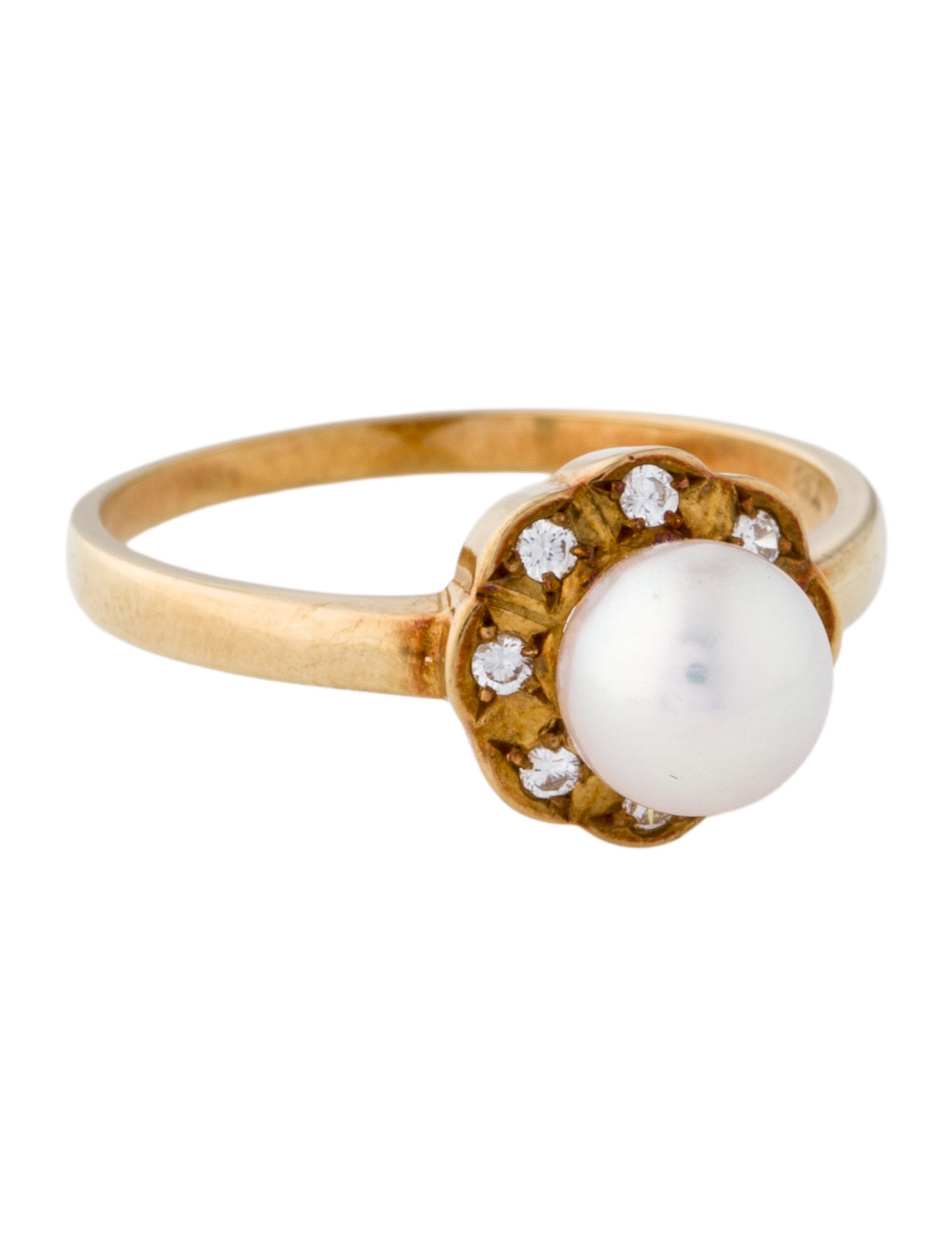 Tasaki 18K Pearl & Diamond Cocktail Ring