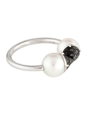 Tasaki 18K Pearl & Diamond Refined Rebellion Ring