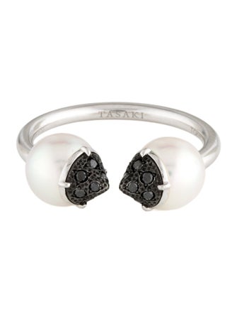 Tasaki 18K Pearl & Diamond Refined Rebellion Ring
