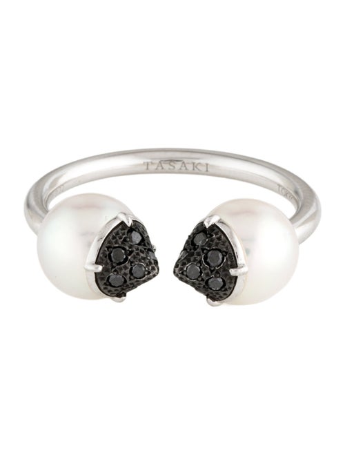 Tasaki 18K Pearl & Diamond Refined Rebellion Ring