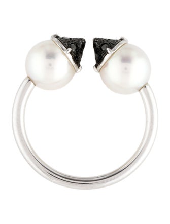 Tasaki 18K Pearl & Diamond Refined Rebellion Ring