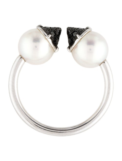 Tasaki 18K Pearl & Diamond Refined Rebellion Ring