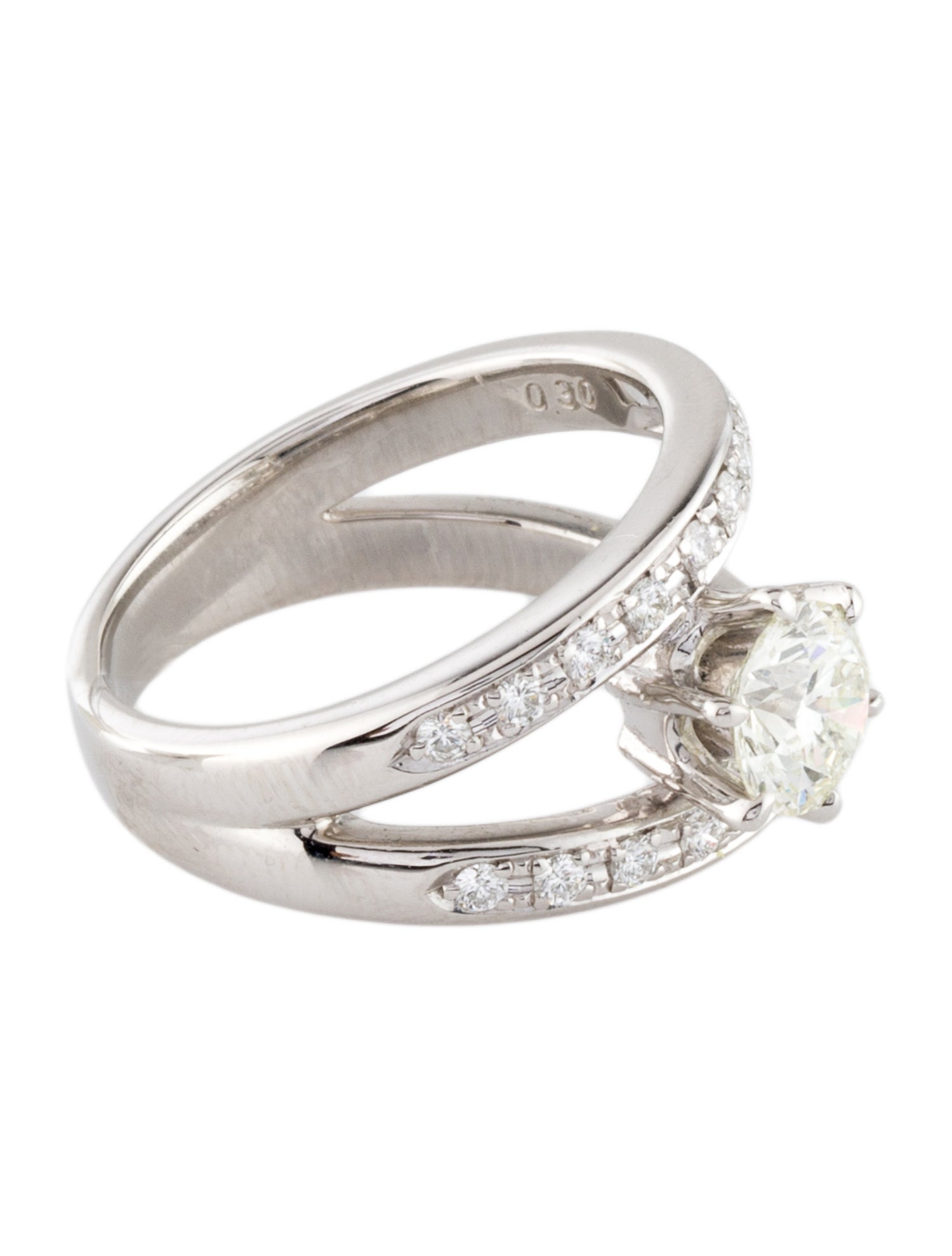 Tasaki Platinum 1.00ct Diamond Engagement Ring
