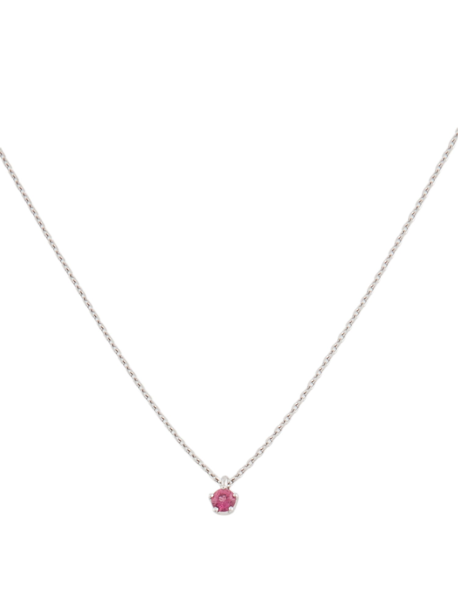 Tasaki 18K Tourmaline Pendant Necklace