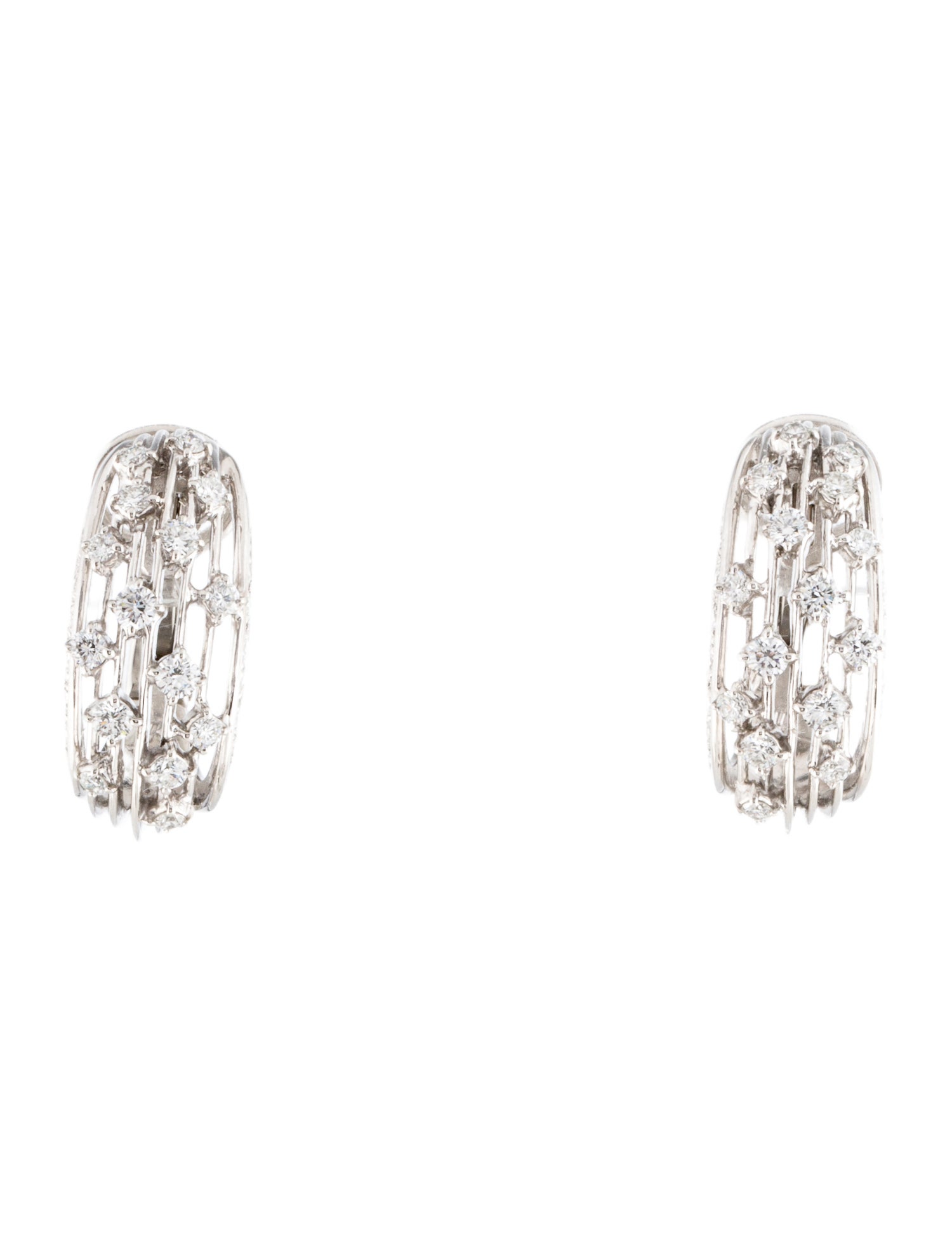 Tasaki Platinum Diamond Convertible Earclip Earrings