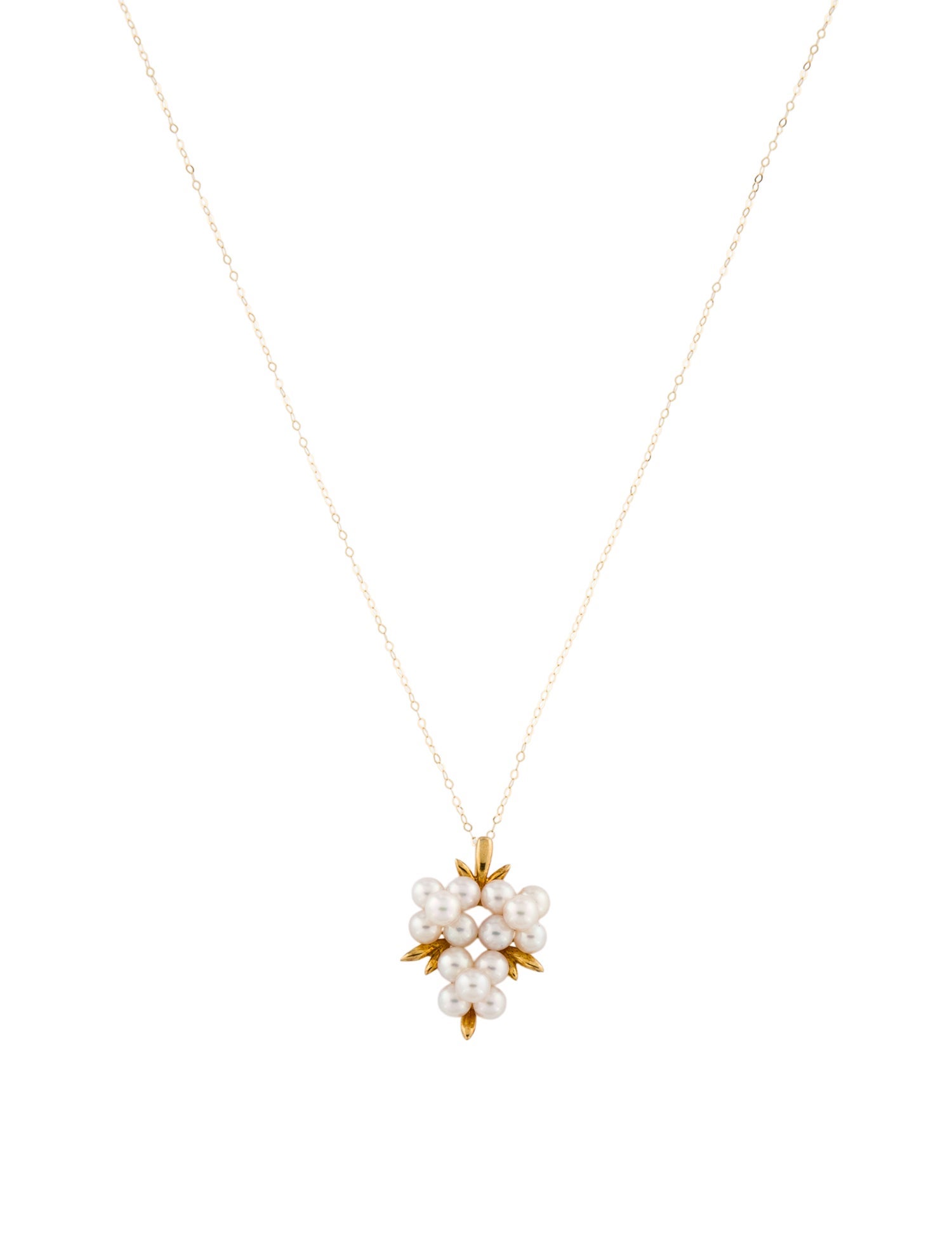 Tasaki 18K Pearl Pendant w/ Unbranded Necklace