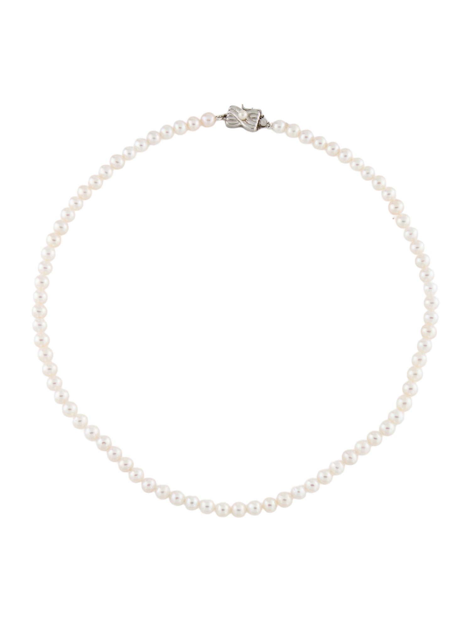 Tasaki Pearl Bead Strand Necklace