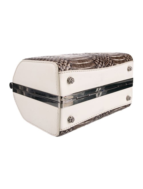 Tyler Alexandra Snakeskin Top Handle Bag