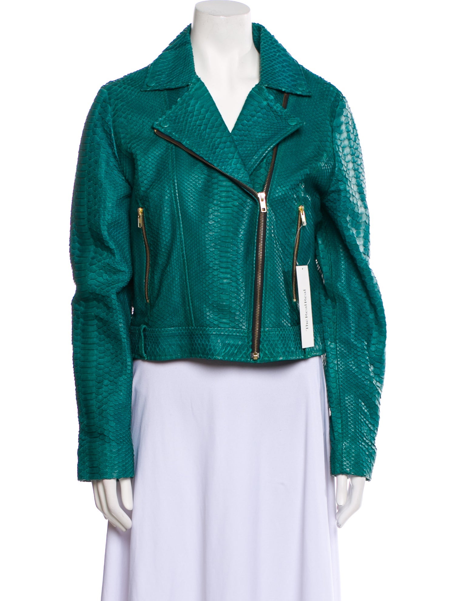 Taxidermy Leather Biker Jacket