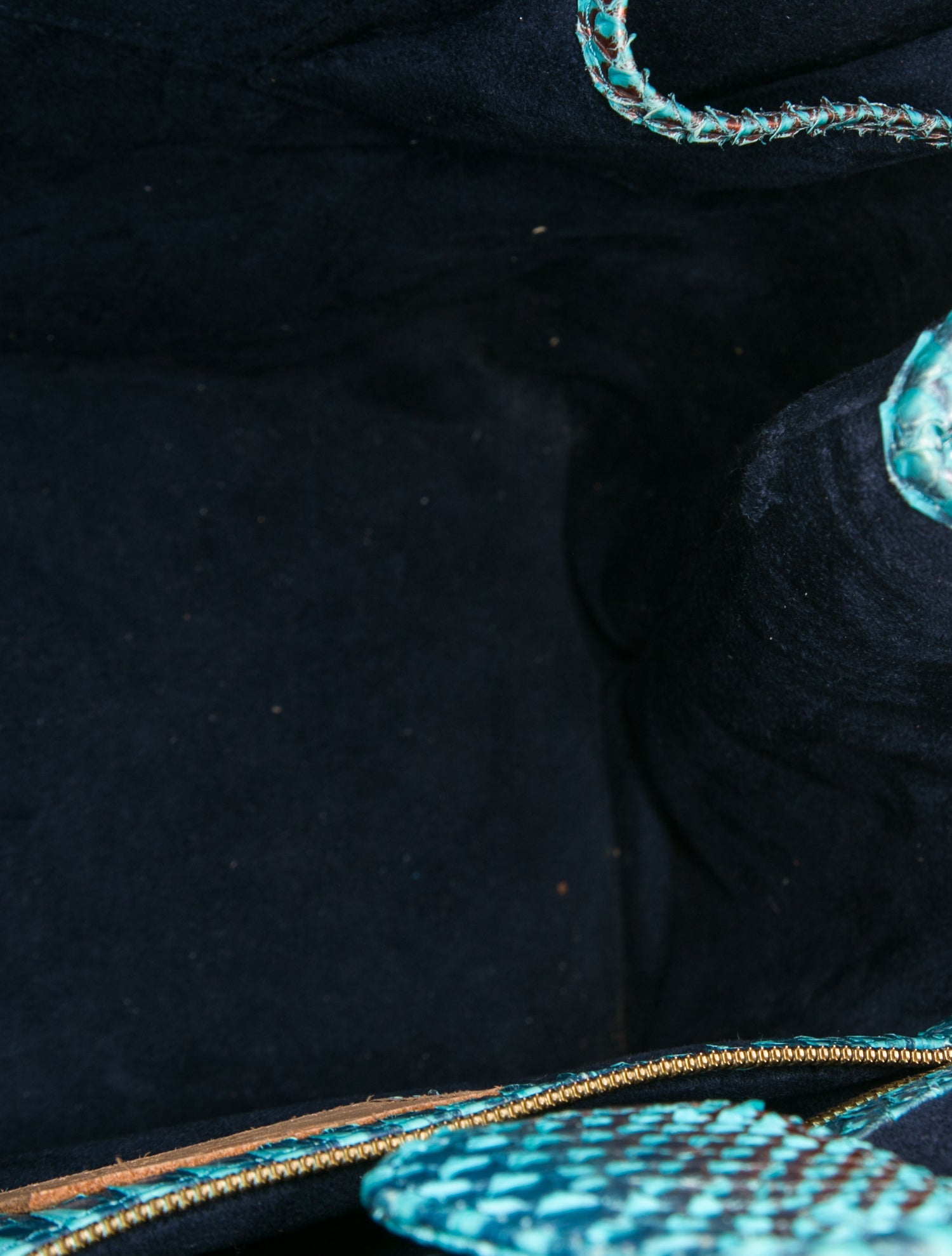 Taxidermy Python Bucket Bag - Blue Totes, Handbags - TAXID20188 | The ...