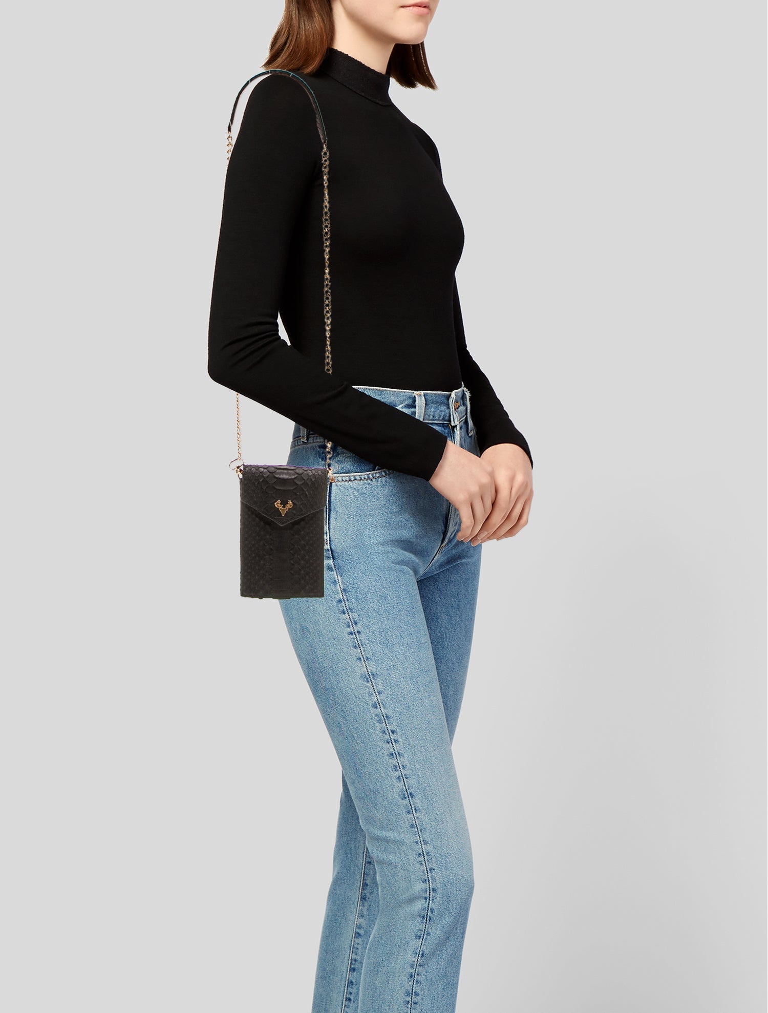 Taxidermy Python Shoulder Bag