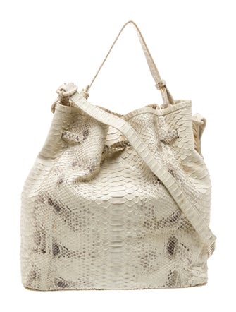 Taxidermy Snakeskin Bucket Bag