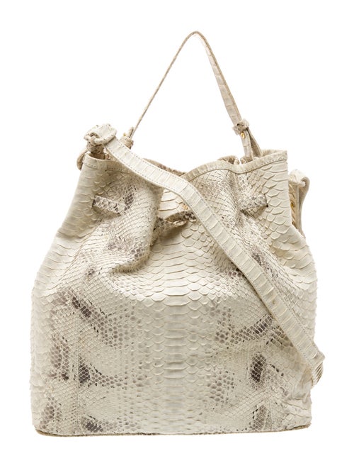 Taxidermy Snakeskin Bucket Bag