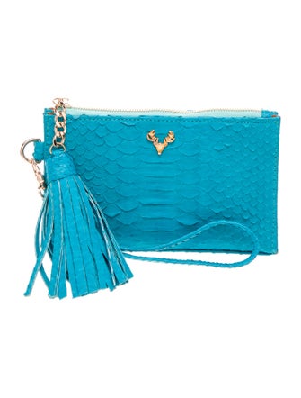 Taxidermy Snakeskin Clutch